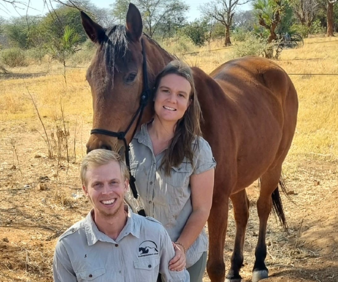 Peta and Oliver of Hwange Horseback Safaris